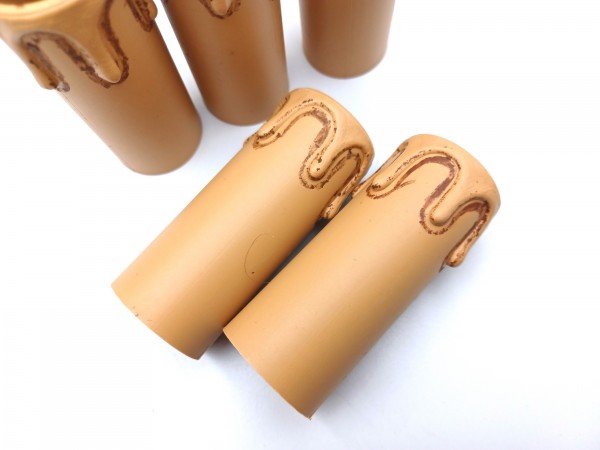 Candle Tube Antique Drip Plastic 70mm x 27mm 