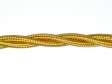 3 Core Braided Silk Flex Electrical Cable 0.75mm GOLD