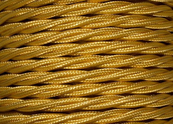 3 Core Flex Chandelier Cable Kings Gold 0.75mm