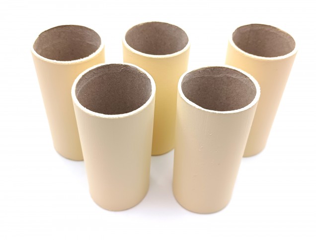 Chandelier Candle Tubes Card Magnolia 100mm x 32mm Pack of FIVE