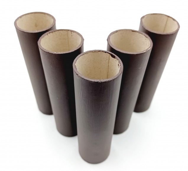 Chandelier Candle Tubes brown Card 100mm x 26mm  