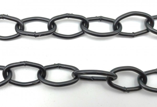 Chandelier Chain Welded 1 inch Link in black 50kg Max 