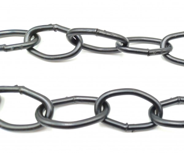 Chandelier Chain Welded 1 inch Link in black 50kg Max 