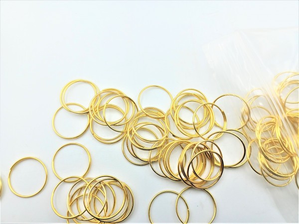 500 chandelier connecting rings 11mm Gold Colour