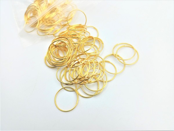 500 chandelier connecting rings 15mm Gold Colour