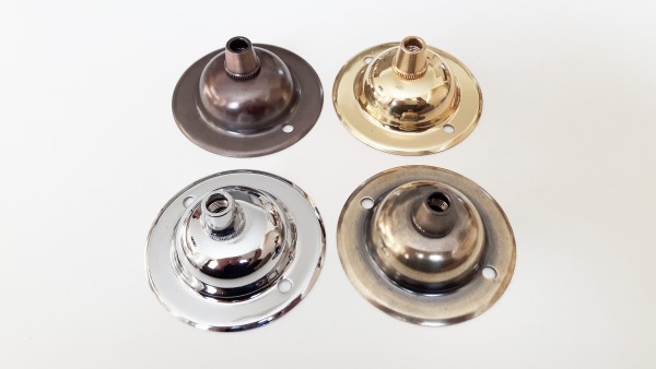 Solid Brass Ceiling Dome Cord grip Plate Hanging Suspension Fixing Plate 4 Finishes