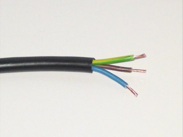 3 Core pvc Flex Electrical Cable 0.50mm BLACK