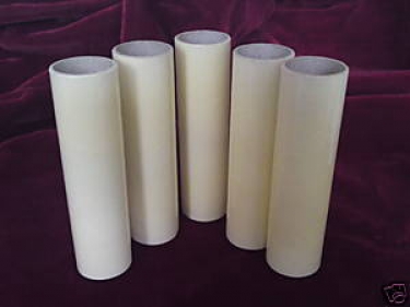 Candle Tubes-sleeves Cream Card 85mm x 24mm