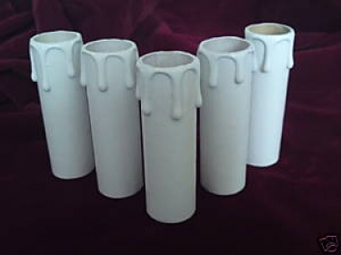 Candle Tube White Drip Card 65mm x 24mm