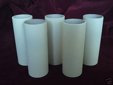 Candle Tubes Cream Tube Card 65mm x 24mm