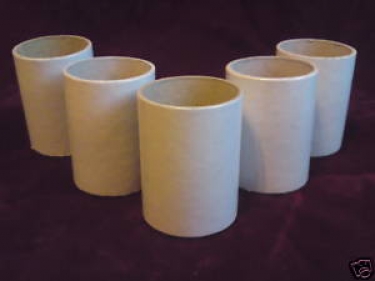 Candle Tubes White Tube Card 60mm x 32mm