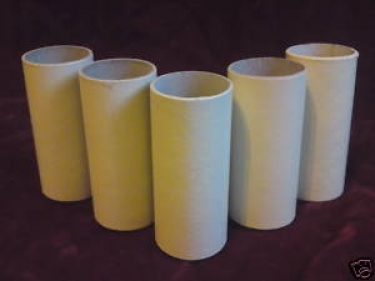 CANDLE TUBES IN MAGNOLIA CARD - 65MM HIGH X 24MM WIDE