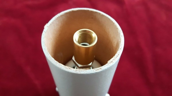 E27 3 part white lamp holder with candle tube white drip card to fit 95mm x 39mm