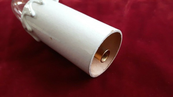 E27 3 part white lamp holder with candle tube white drip card to fit 95mm x 39mm