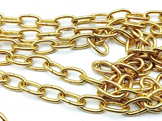 Brass Plated Split Link Chandelier Chain 10kgs Max Load