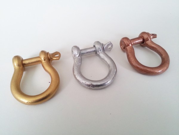 Hand Painted - Gilded And Varnished - STRONG GALVANIZED SHACKLE