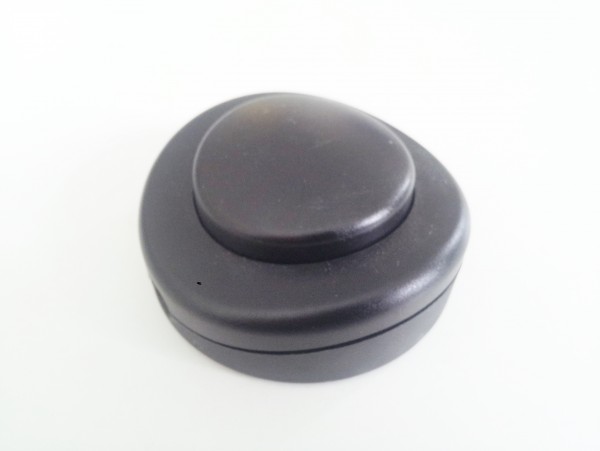 Inline floor or table lamp switch in black 2 or 3 core