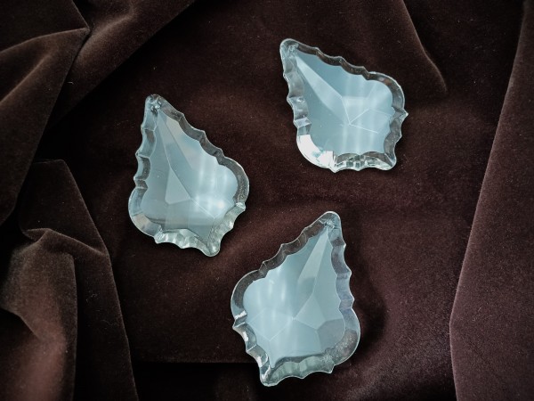 Crystal Chandelier Drop Maple Leaf Design Pack Of Three 
