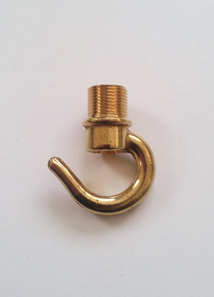 chandelier hook open hook brass half inch male thread
