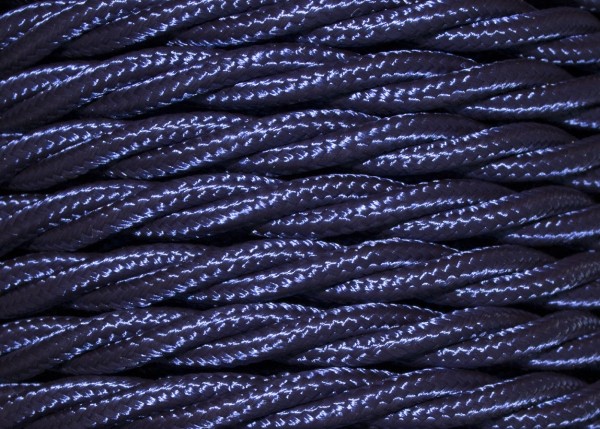 Blue Braided Chandelier Cable Royal Blue 3 core, 0.50mm