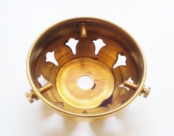 BRASS LAMPSHADE HOLDER 2 1~4 - 10mm centre hole