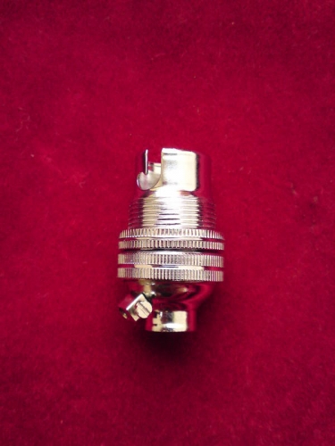 chrome lampholder SBC - B15 10mm thread