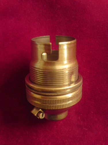 Antique Brass lamp holder BC B22 1~2 base thread