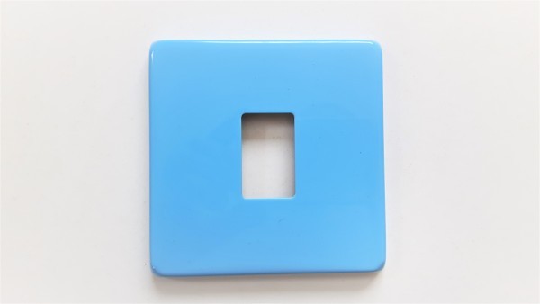 Light Switch Cover Plate Conversion In sky blue double or single switch