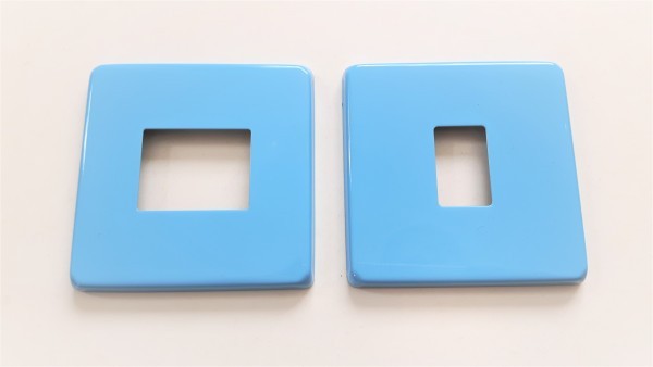 Light Switch Cover Plate Conversion In sky blue double or single switch