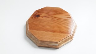Wooden ceiling pattress manufactured from Pine, decagon 150mm