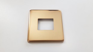 Light Switch Cover Plate Conversion In Victorian brass Double