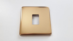 Light Switch Cover Plate Conversion In Victorian brass Single