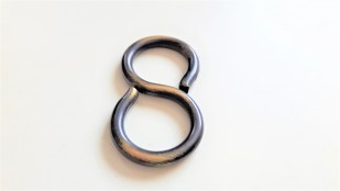 Solid Brass closed s hook in brushed antique 1 1~2 inch high 3~4 inch wide 10kgs max