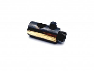 SOLID BRASS BRUSHED ANTIQUE CORD GRIP 10MM FEMALE TO 10MM MALE SIDE ENTRY GRUBSCREW 
