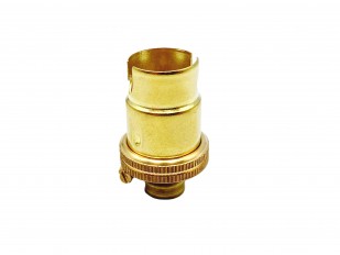 Brass plated bulbholder lamp holder SBC - B15 PLAIN SKIRT