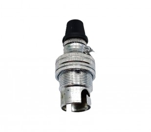 bulb - lamp holder with cord grip SBC - B15 chrome