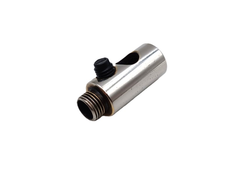 Solid Brass Nickel plated Cord Grip 10mm Female to 10mm Male Side Entry Grub Screw