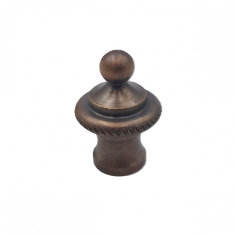 Antique brass rope edge finial for lighting and chandeliers
