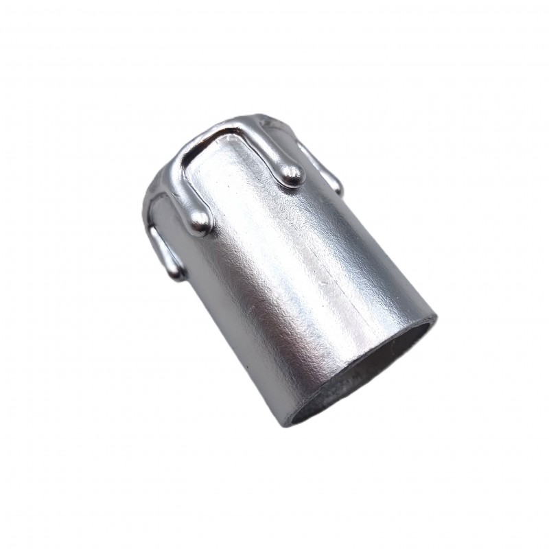 Hand made Candle Tubes for chandeliers silver coloured drip Card 50mm x 32mm internal