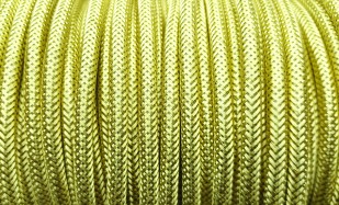 Braided Round flex wire in Metallic Brass 3 core 0.50mm