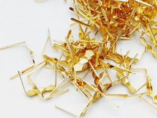 Brass bow clips 11mm pack of 200