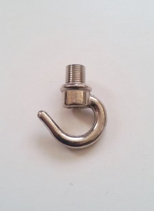 Chandelier Hook Open Hook polished nickel Effect 10mm Thread male