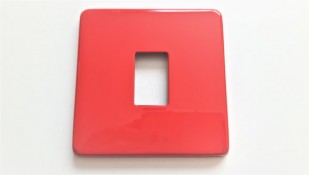 Light Switch Cover Plate Conversion In Red