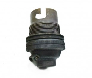 lamp holder BC B22 3 part earthed half inch thread BRONZE Finish