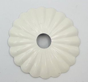 White Decorative Rosette flower cap cover 45mm Diameter with 10mm Hole