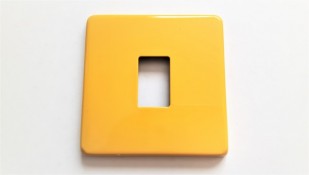 Light Switch Cover Plate Conversion In Yellow