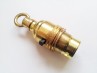 Switched Lamp Holder With Closed Hook Threaded Skirt And Ring B22 Bayonet Cap