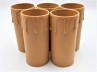 Candle Tubes-sleeves brown Drip Plastic 39mm x 85mm