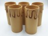 Candle Tubes-sleeves antique Drip Plastic 39mm x 85mm