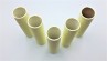 Candle Tubes Pale Yellow Tube Card 100mm x 24mm 